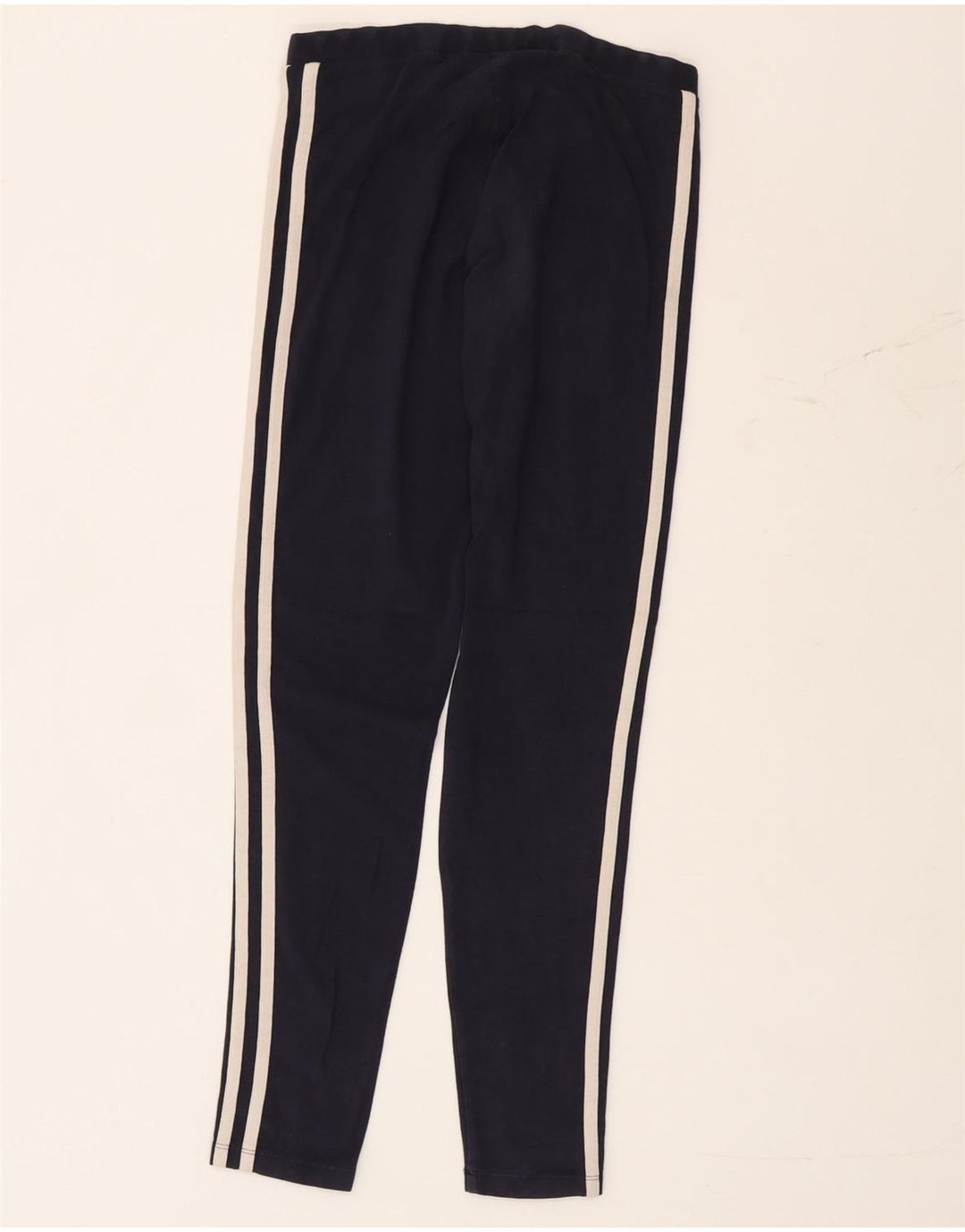 Leggings Adidas Femininas UK 8 Pequenas Azul Marinho Algodão