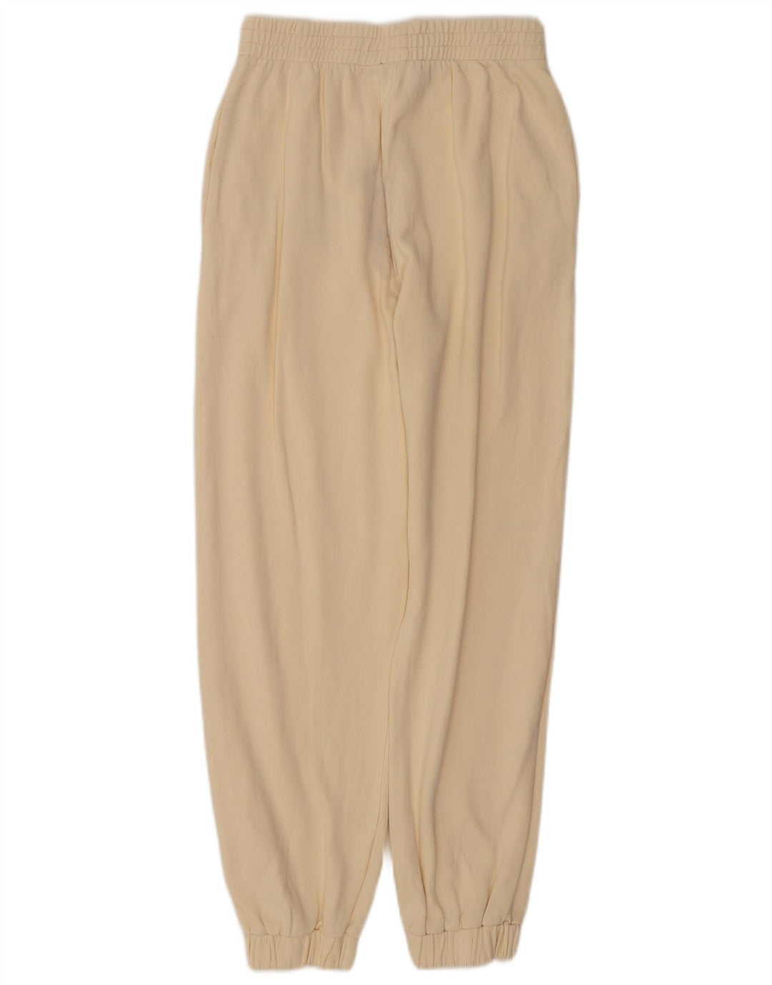 Calça de treino feminina Zara Joggers UK 12 Médio Off White