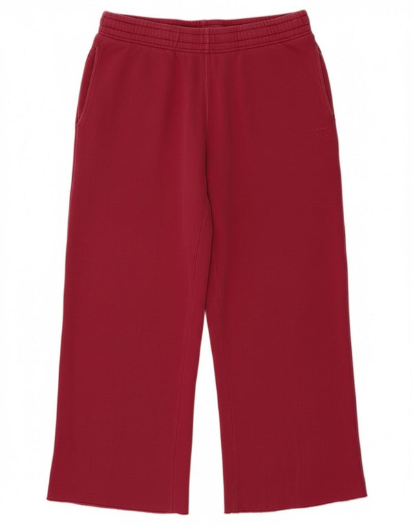 Calça de treino feminina Superdry UK 14 grande algodão rosa