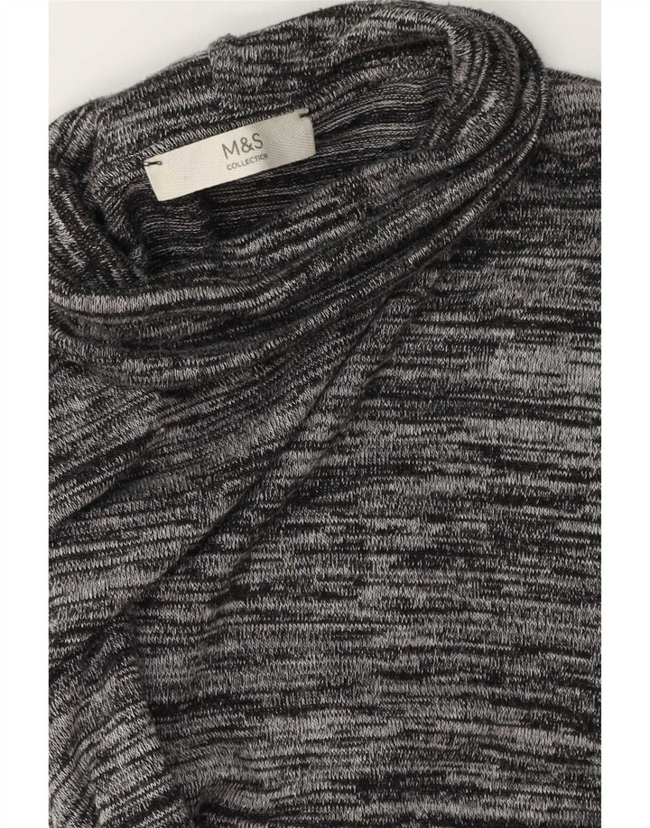 Túnica feminina Marks & Spencer UK 18 XL cinza manchada