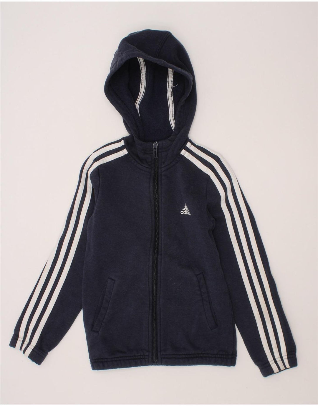 Suéter adidas masculino com capuz e zíper 4-5 anos azul marinho