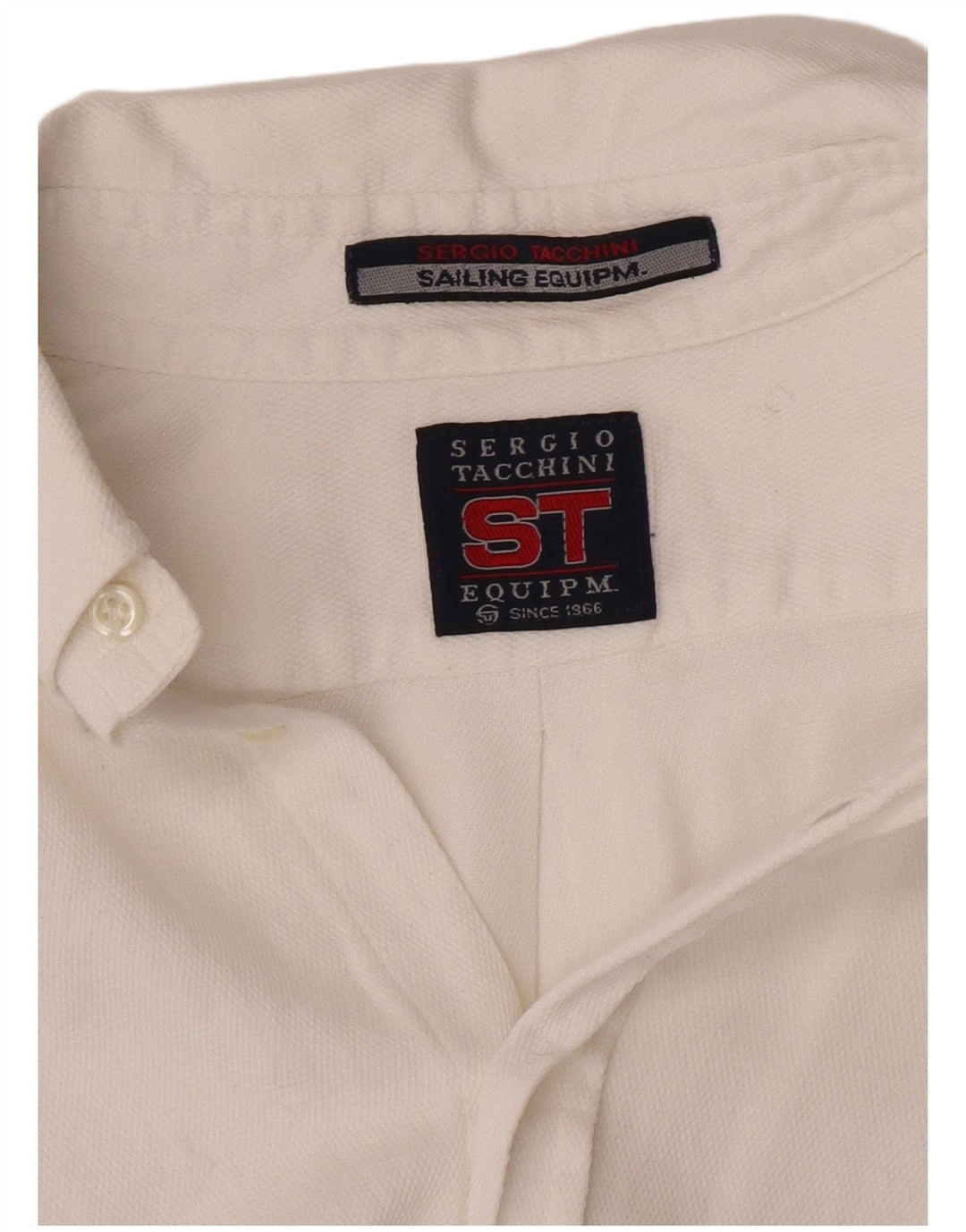 Camisa masculina Sergio Tacchini grande branca