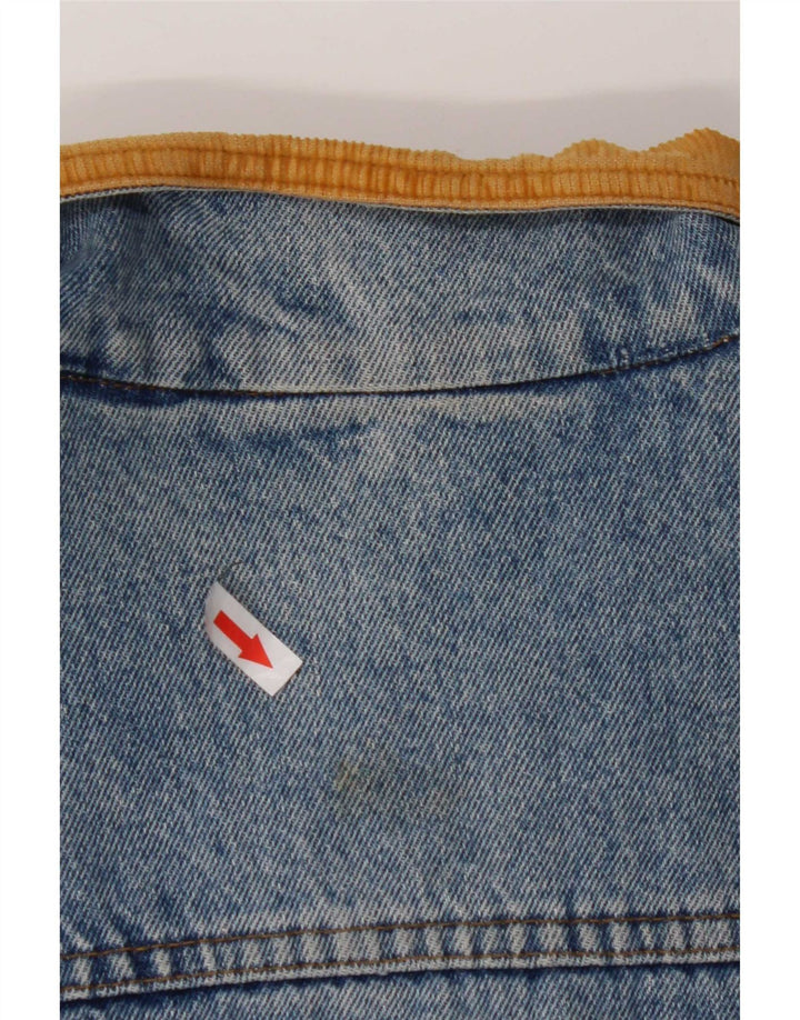 Jaqueta jeans masculina fechada IT 50 grande algodão azul