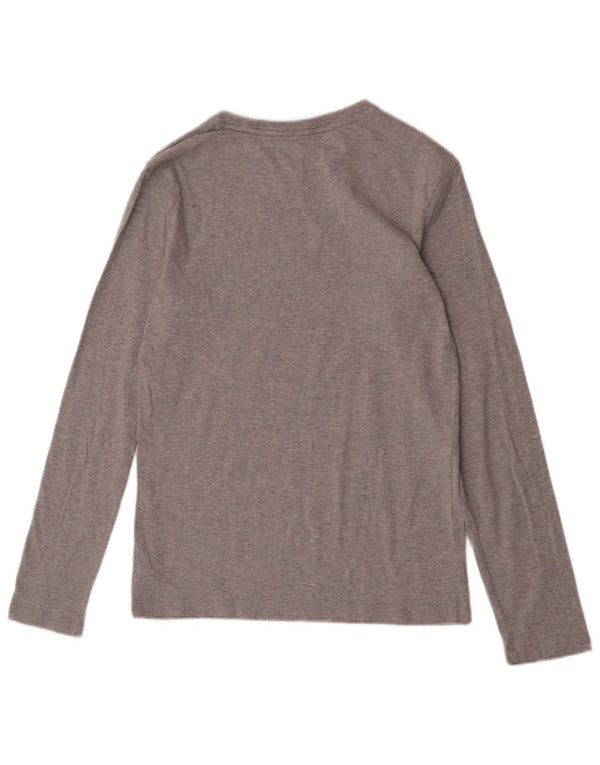 Calvin Klein Boys Regular Graphic Top manga comprida 14-15 anos algodão cinza