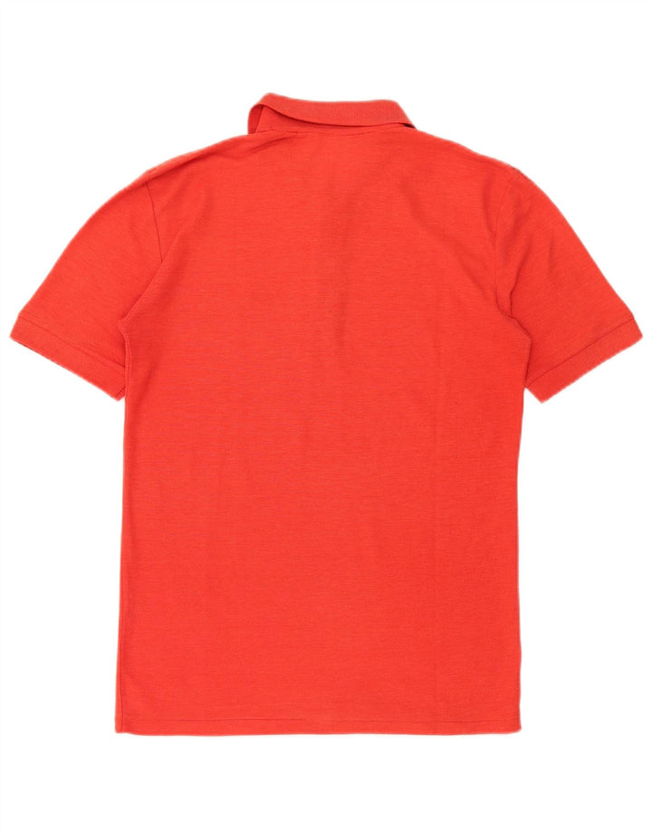 Camisa polo masculina Lacoste pequena vermelha algodão