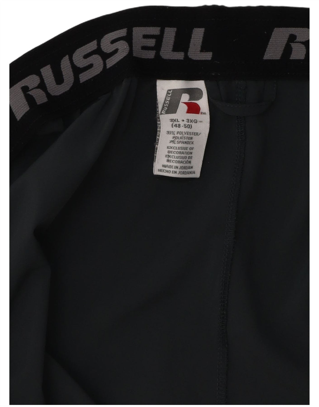 Russell Athletic Masculino Dri-Power Sport Shorts 3XL Poliéster Cinza