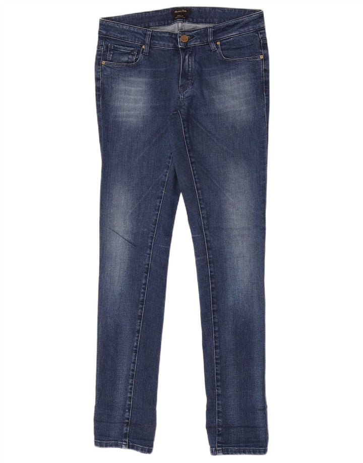 Jeans Slim Feminino Massimo Dutti EU 36 XS W26 L30 Azul