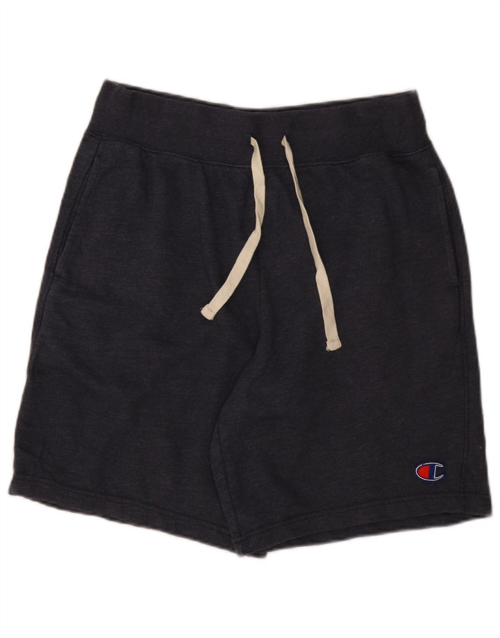 Shorts esportivos masculinos Champion médio algodão azul marinho