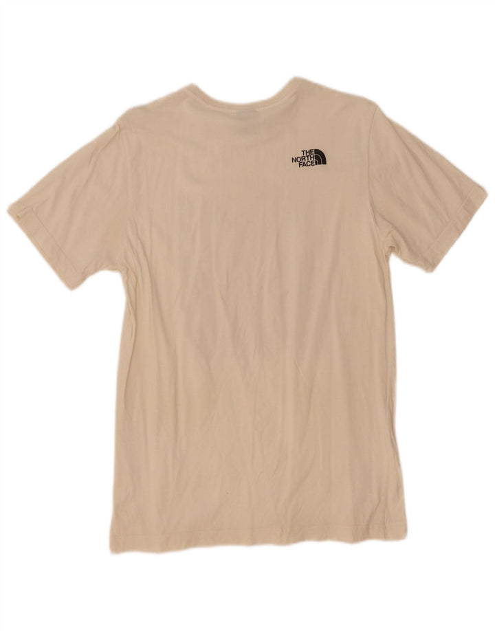 The North Face Camiseta masculina gráfica top pequeno branco