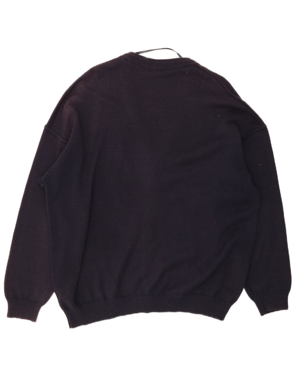 Suéter cardigã masculino Signe Incognito 2XL azul marinho Argyle/acrílico diamante