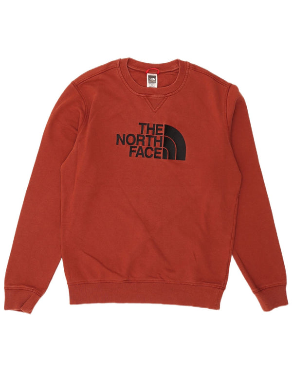 Moletom gráfico masculino The North Face, moletom médio, algodão Borgonha