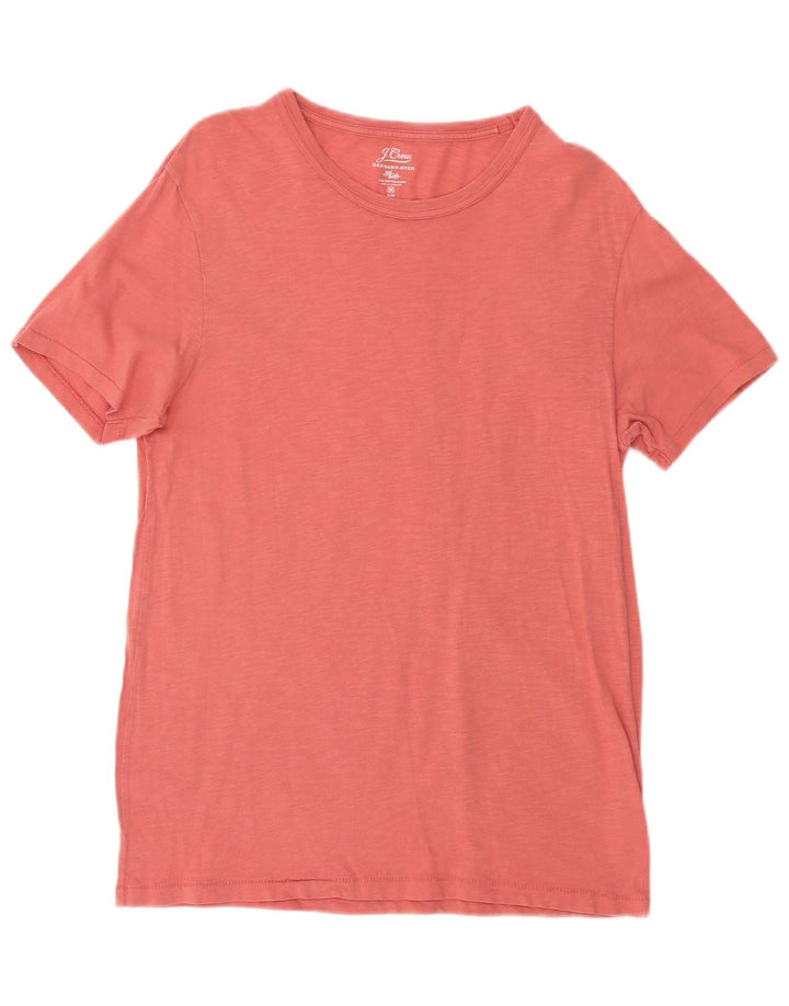 J. Crew Camiseta masculina slim top médio algodão rosa
