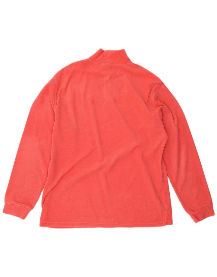 Suéter de lã feminino Invicta com zíper e gola 2XL poliéster vermelho
