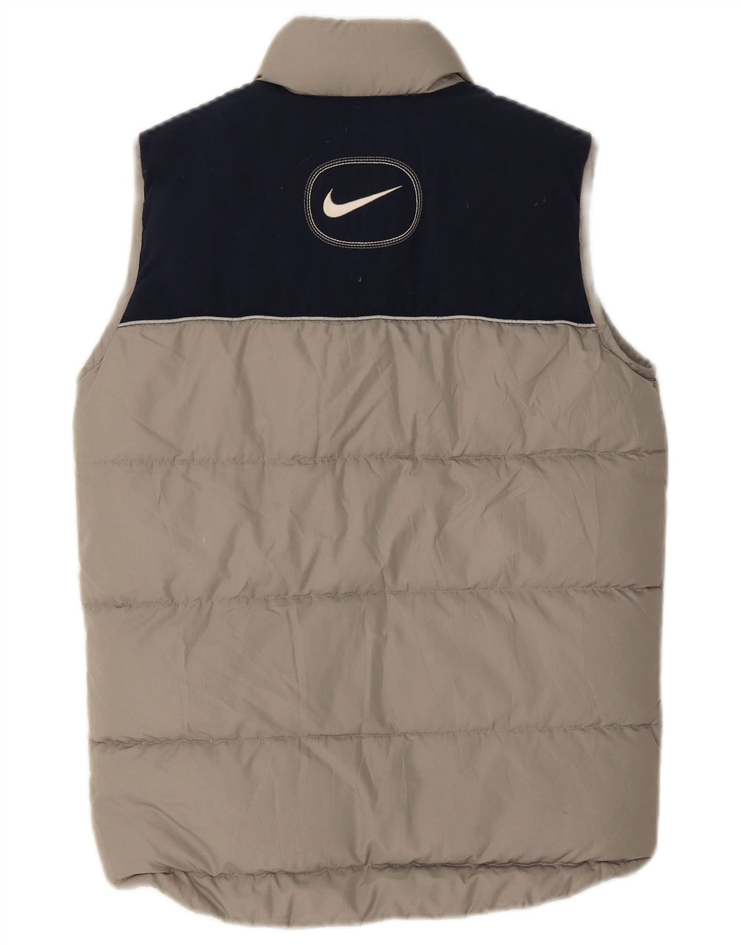 Colete acolchoado Nike Boys 10-11 anos cinza médio colorblock poliéster