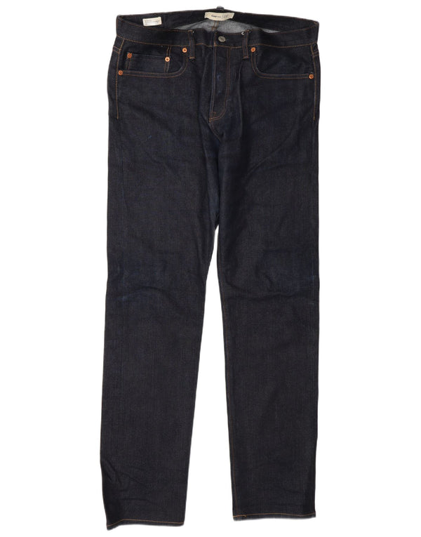 Gap Mens Slim Jeans W34 L32 Azul Marinho Algodão