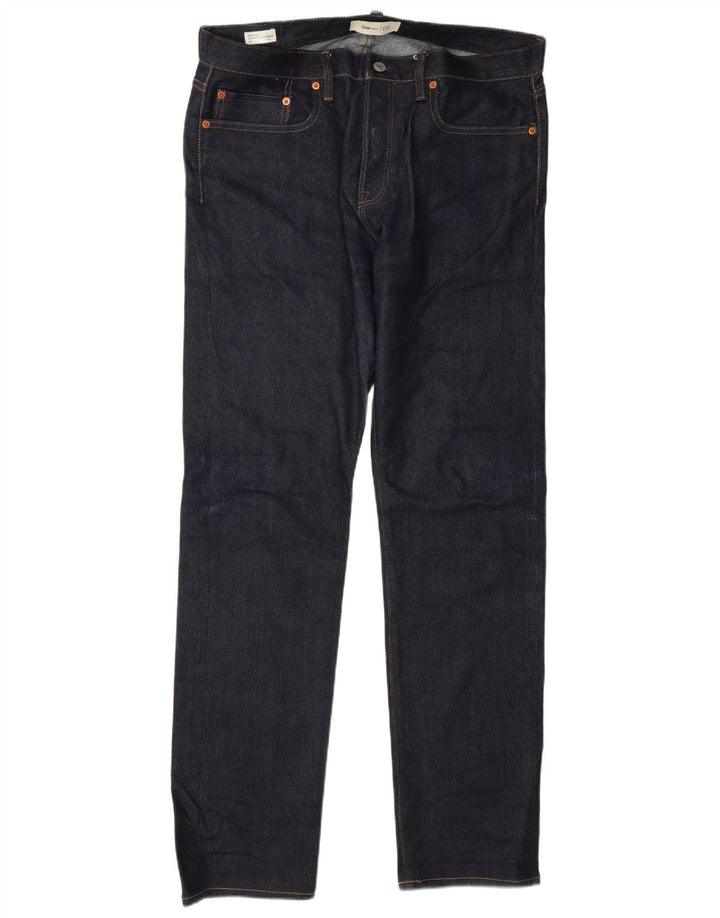Gap Mens Slim Jeans W34 L32 Azul Marinho Algodão