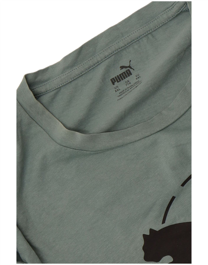 Camiseta masculina gráfica Puma Top 2XL verde
