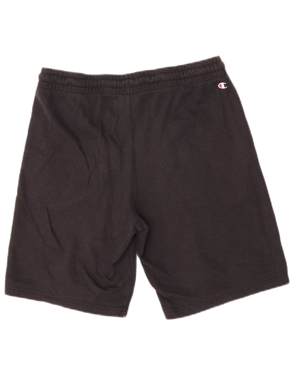 Shorts esportivos gráficos Champion Boys 15-16 anos 2XL algodão preto