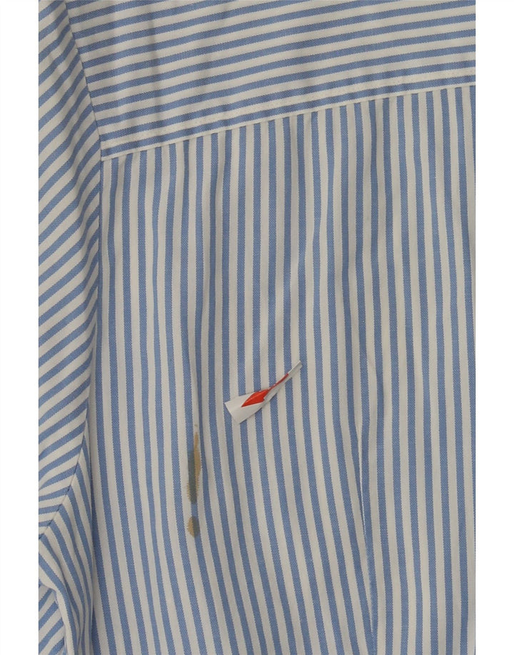Camisa feminina Tommy Hilfiger EUA 8 médio listrado azul