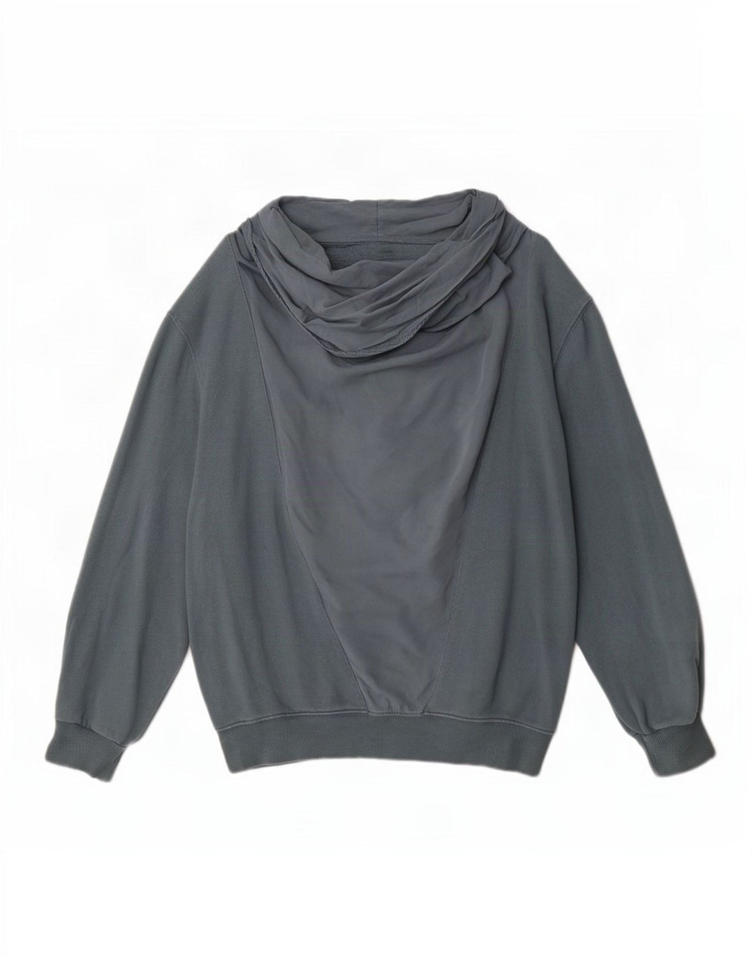 Zara moletom feminino oversized jumper UK 14 algodão cinza médio