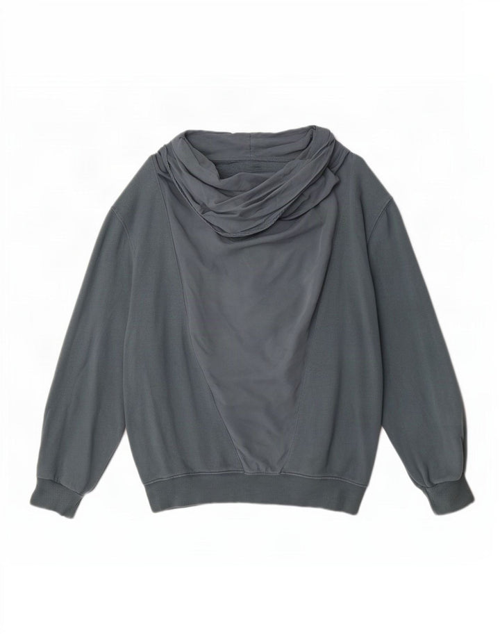 Zara moletom feminino oversized jumper UK 14 algodão cinza médio