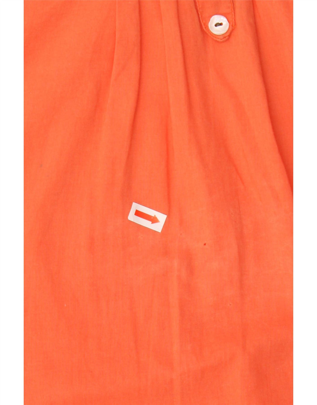 Túnica feminina Timberland manga 3/4 Reino Unido 14 algodão laranja médio