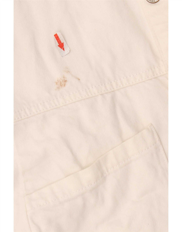 Macacão jeans feminino Zara 13-14 anos algodão branco