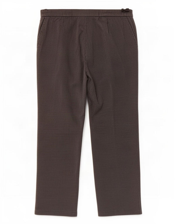 Calça chino reta feminina Marks & Spencer Reino Unido 12 médio W30 L25 cinza