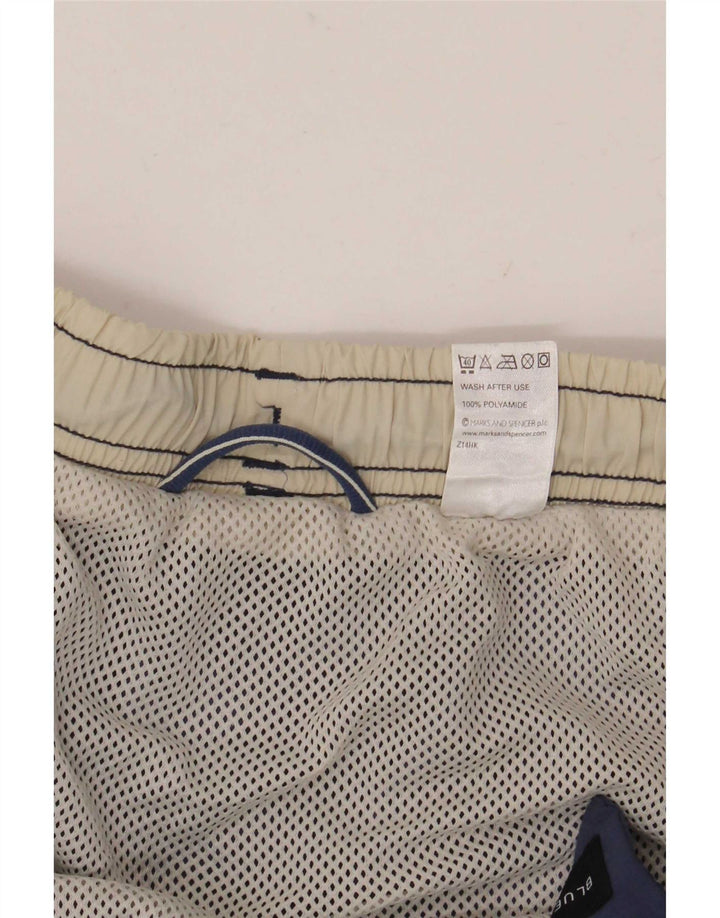 Shorts de natação masculino Marks & Spencer 2XL azul marinho poliamida
