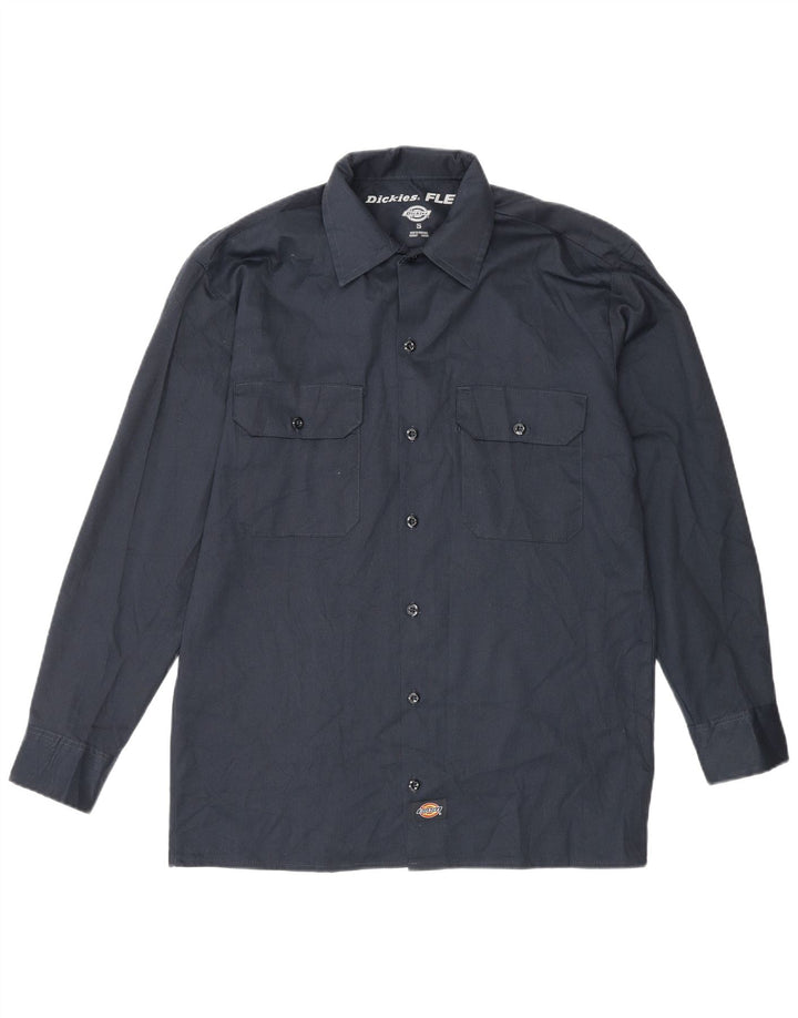 Camisa masculina Dickies pequena azul marinho poliéster