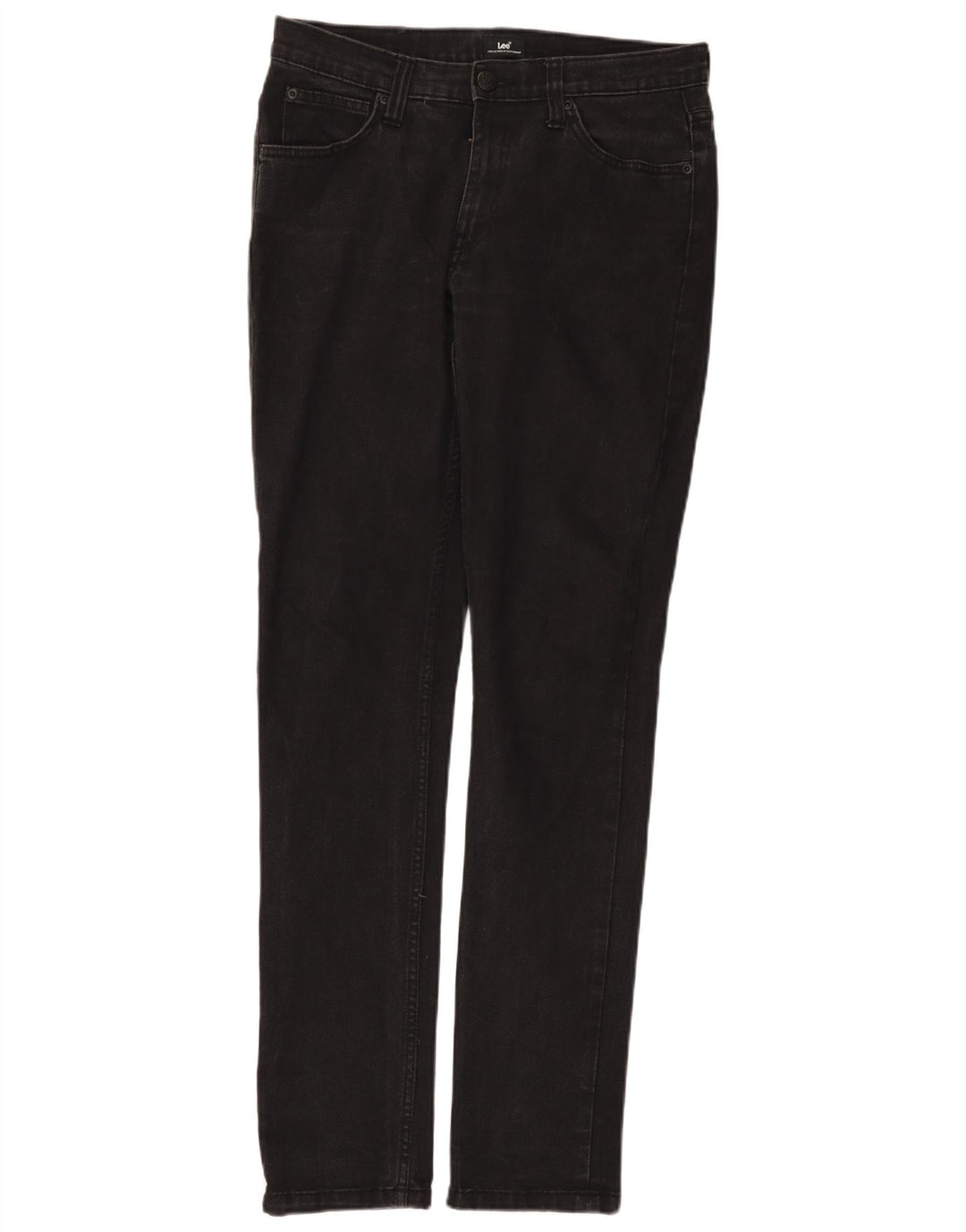 Lee Mens Jeans Slim W32 L33 Algodão Preto