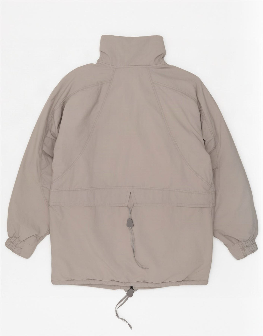 Jaqueta corta-vento feminina vintage UK 18 XL cinza