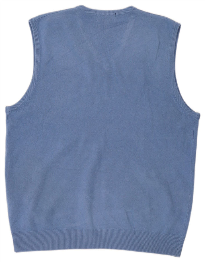 Regata masculina Marks & Spencer azul Harbour colete grande acrílico