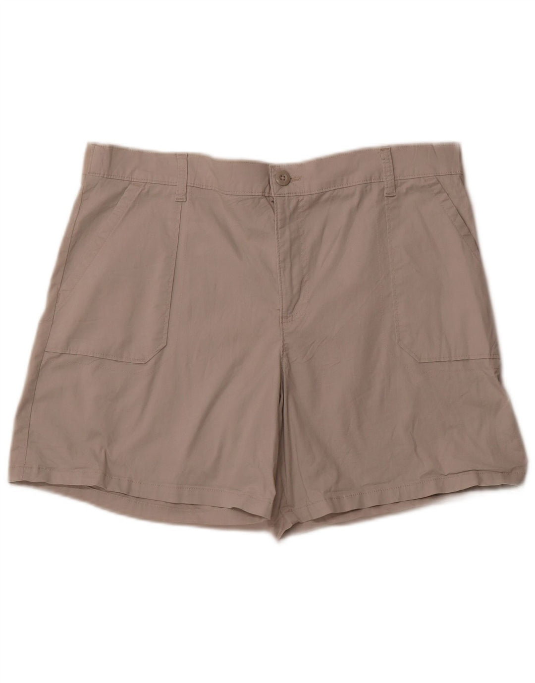 Shorts casuais femininos LEE EUA 18 2XL W38 algodão bege