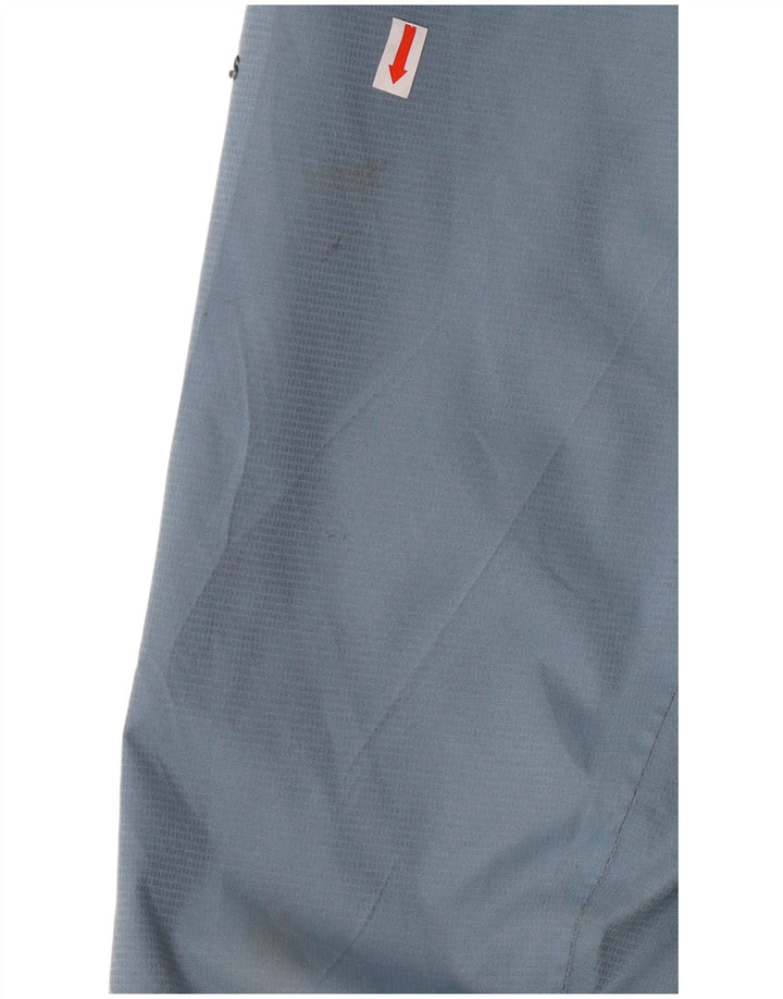 Jaqueta de chuva com capuz feminino Adidas UK 14 poliéster azul médio