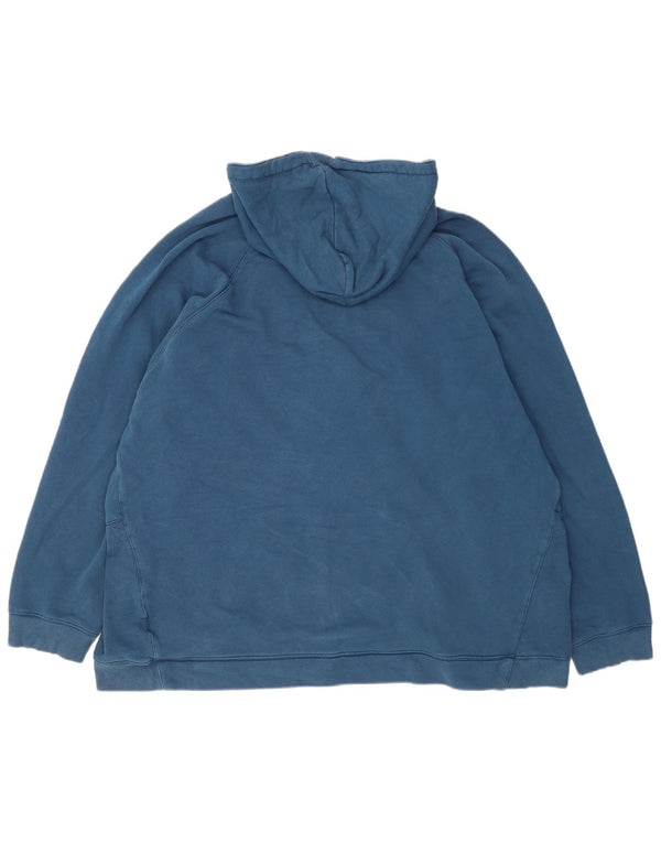 Reebok Mens Graphic Hoodie Jumper 4XL Algodão Azul