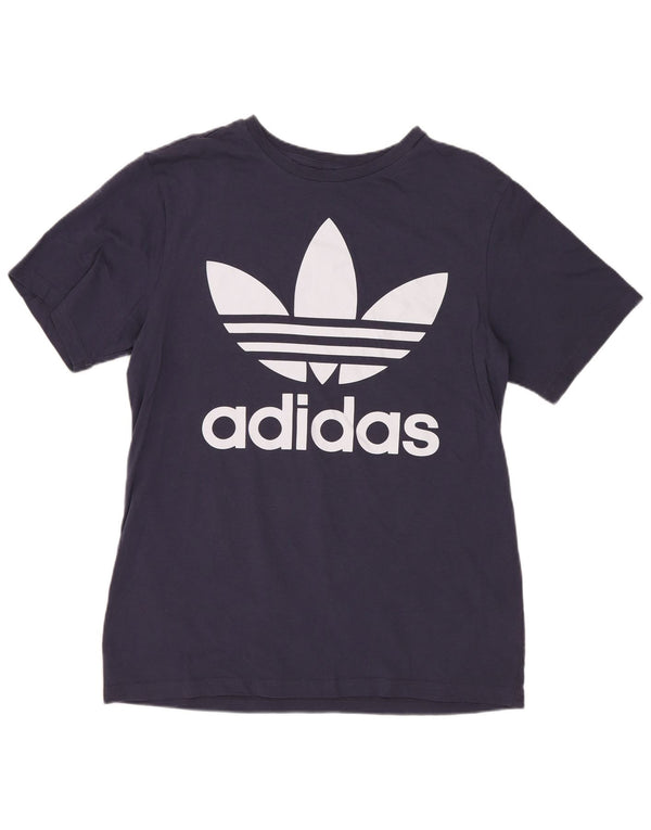 Camiseta Adidas Menino Graphic Top 15-16 Anos Azul Marinho Algodão