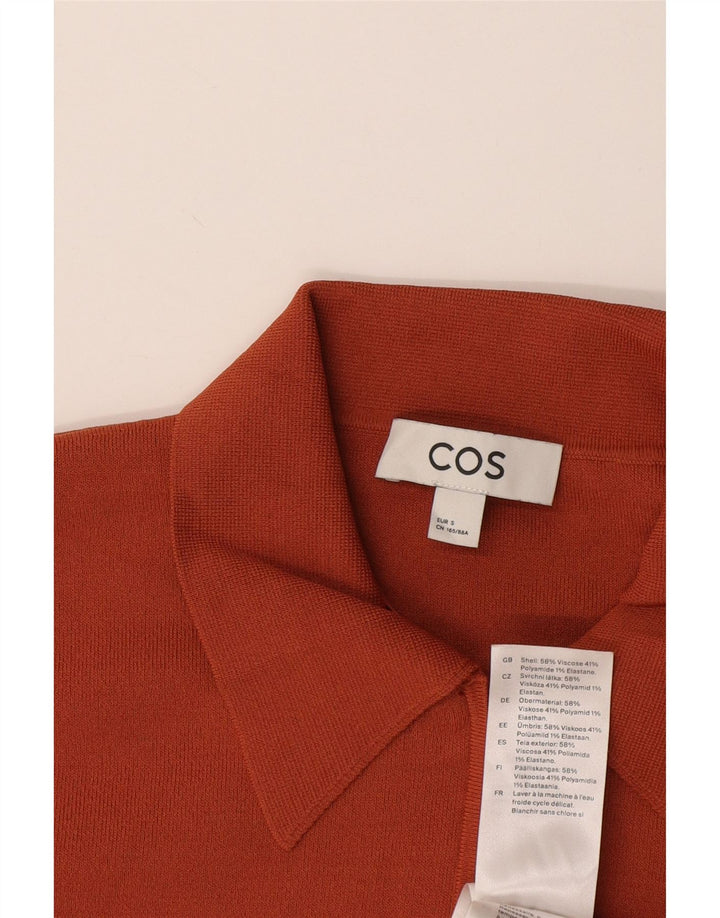 Cos Camisa Polo Masculina Pequena Viscose Laranja