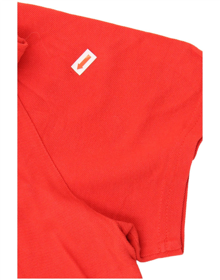 Camisa polo masculina PUMA algodão vermelho médio