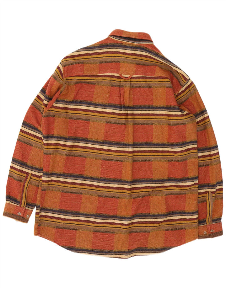 Camisa masculina Marlboro Classics 2XL marrom xadrez acrílico