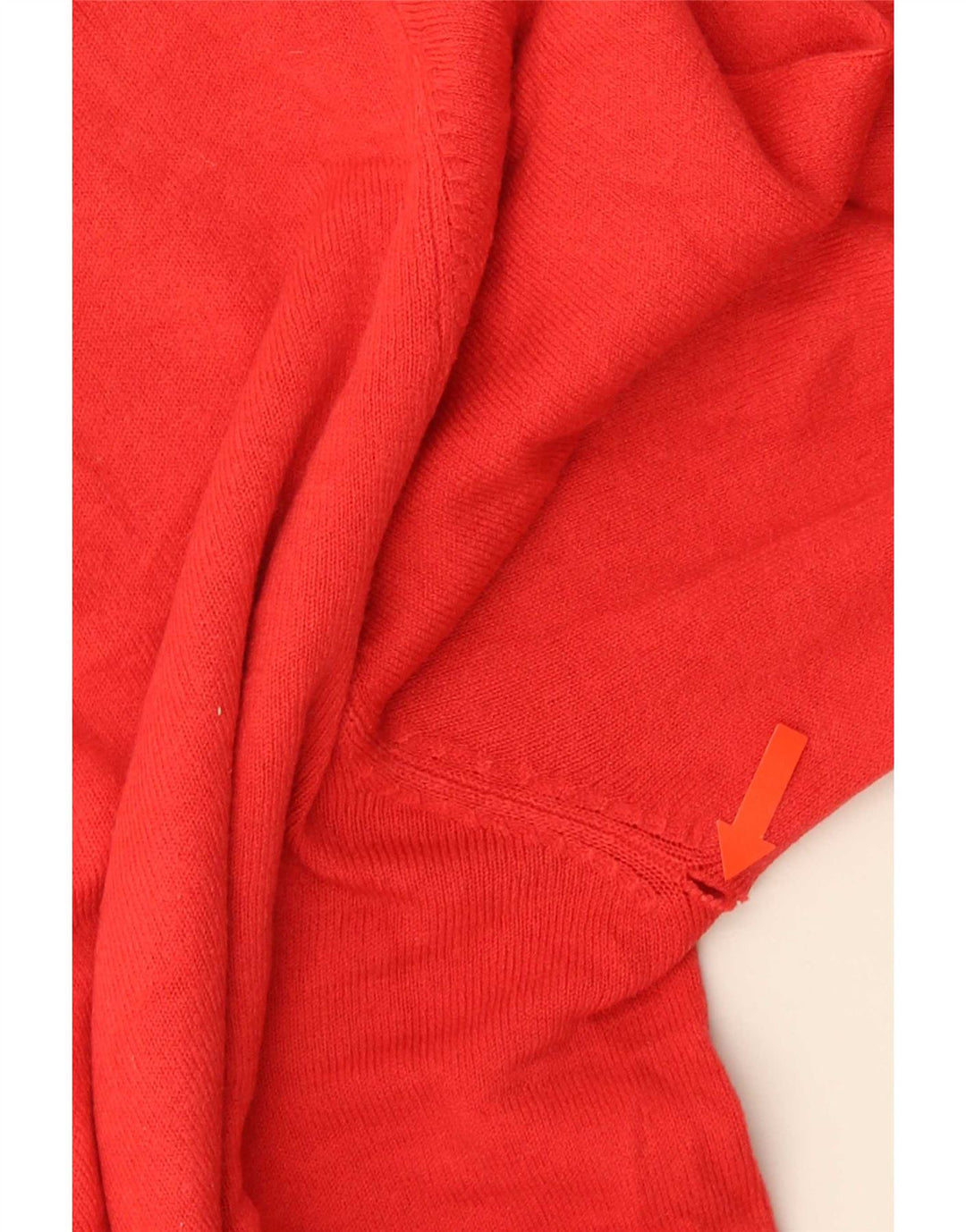 Suéter masculino Marks & Spencer Blue Harbor com decote em V grande acrílico vermelho