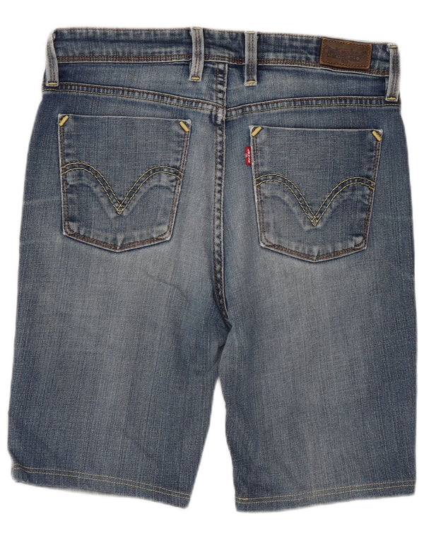 Shorts jeans feminino Levi's W32 grande algodão azul