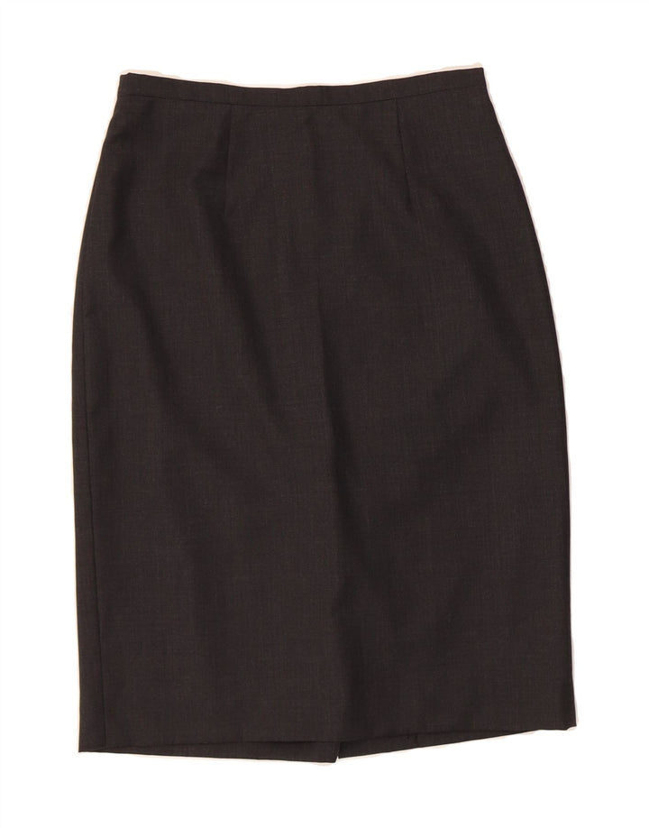 VINTAGE Womens Pencil Skirt W28 Medium Black Vintage Vintage and Second-Hand Vintage from Messina Hembry 
