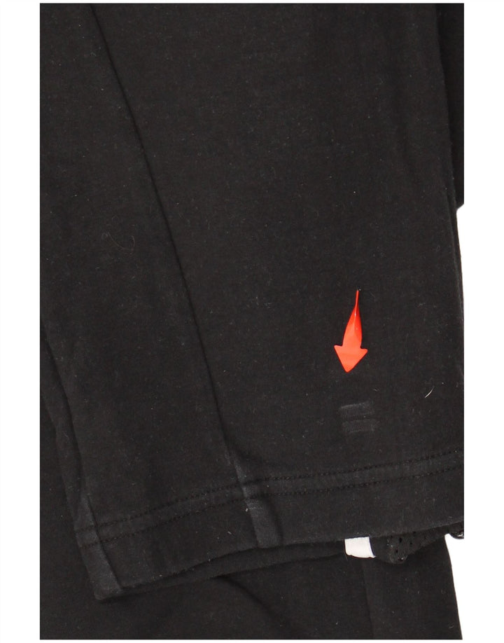 Calça de treino feminina ADIDAS UK 16/18 grande algodão preto