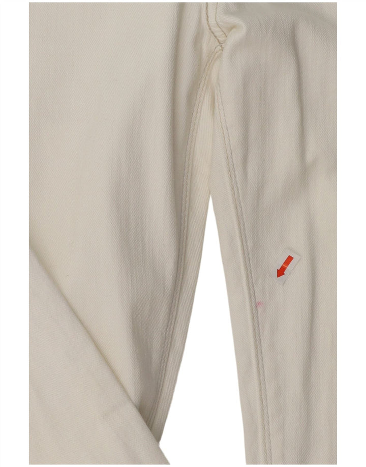 LEVI'S Feminino 571 Slim Jeans W26 L28 Algodão Branco