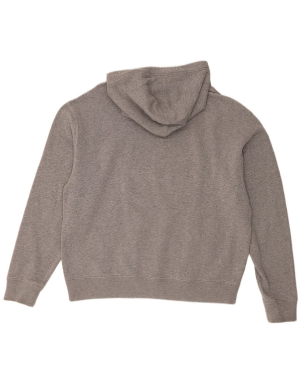 Polo Ralph Lauren moletom com capuz masculino grande cinza manchado