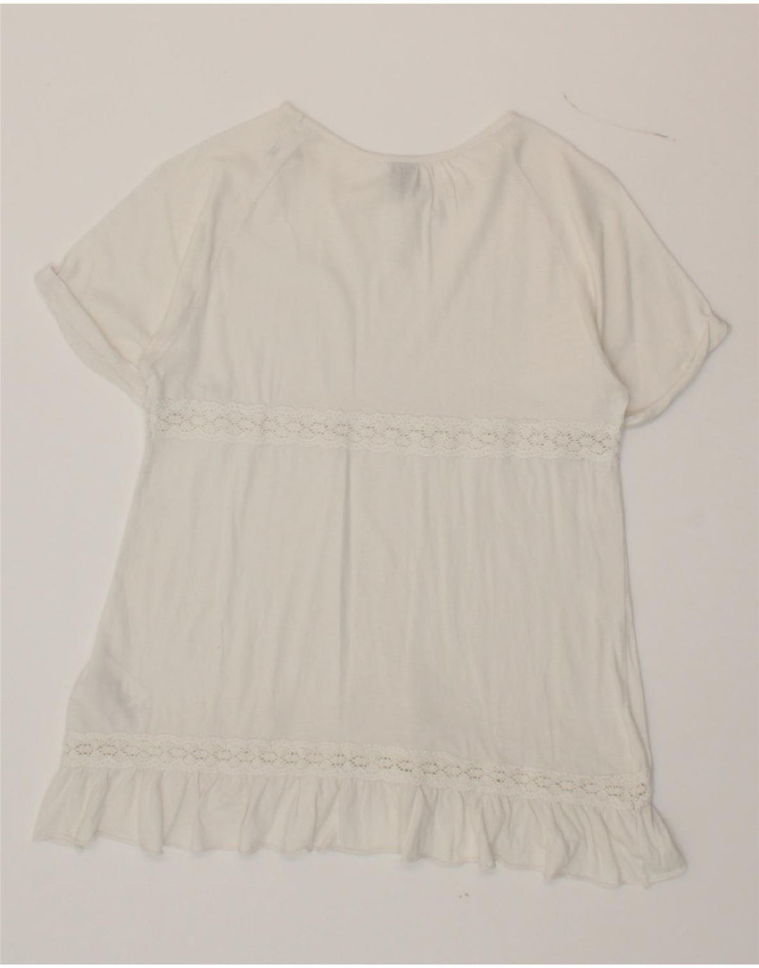 REPLAY Girls A-Line Dress 7-8 Years White Cotton Vintage Replay and Second-Hand Replay from Messina Hembry 