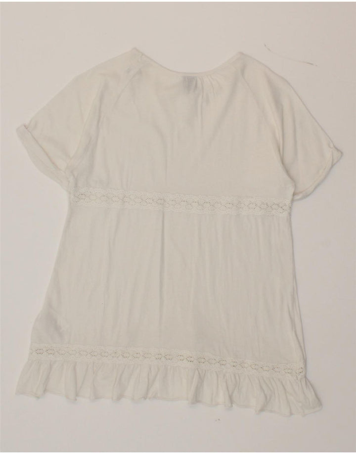 REPLAY Girls A-Line Dress 7-8 Years White Cotton Vintage Replay and Second-Hand Replay from Messina Hembry 
