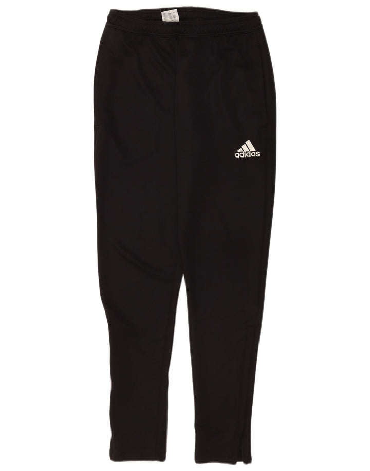 Adidas Mens Treino Calças Pequenas Esportes Pretos De Poliéster