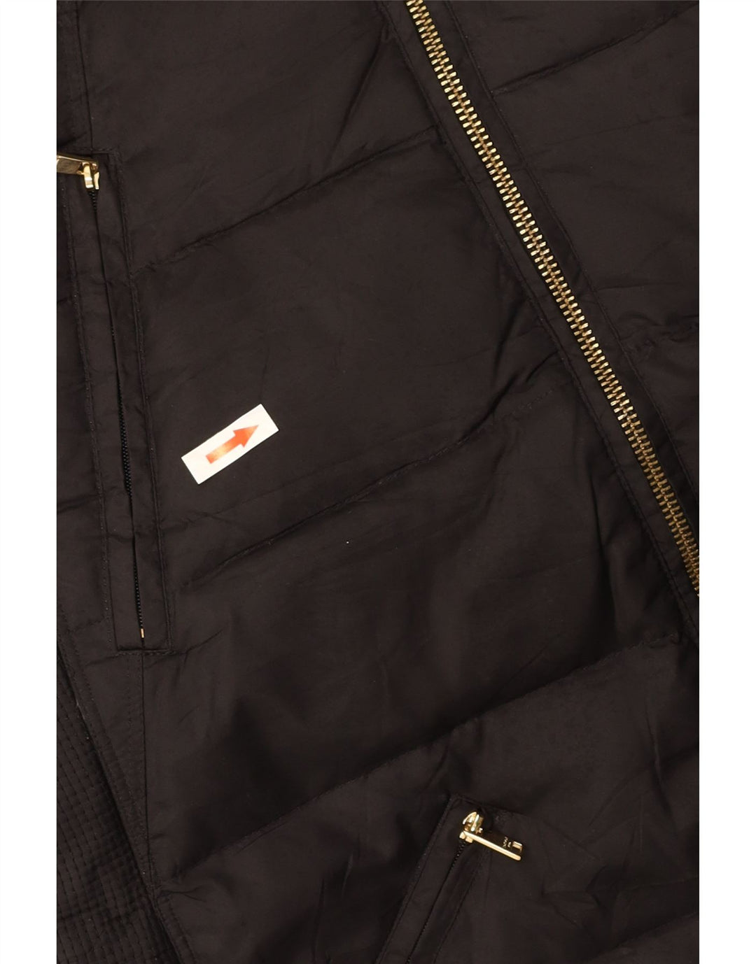 Jaqueta acolchoada com capuz feminina LONDON FOG UK 10 poliéster preto pequeno